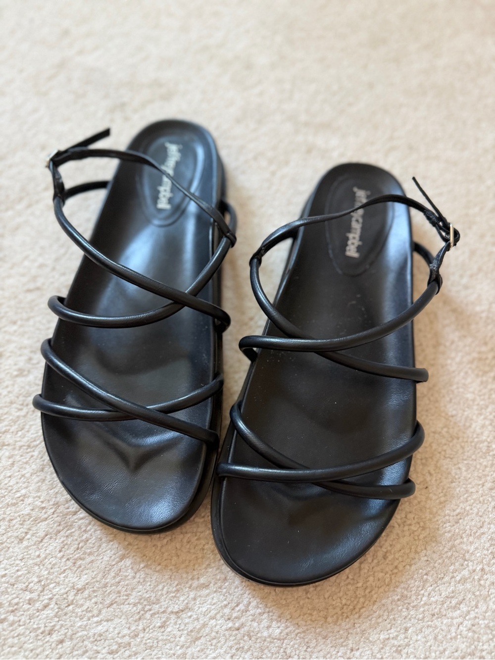 Jeffery Campbell Strappy Black Women's Sandals